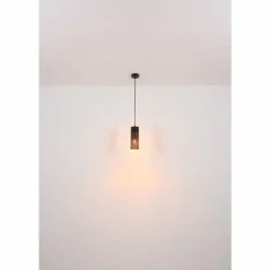 Lampes Dorées-Luminaires Globo Lighting Suspension Globo CROCKY Noir, 1 lumière