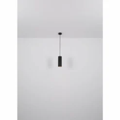 Lampes Dorées-Luminaires Globo Lighting Suspension Globo CROCKY Noir, 1 lumière