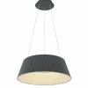 Luminaires Globo Lighting Suspension Globo CROTONE LED Anthracite, 1 lumière, Télécommandes