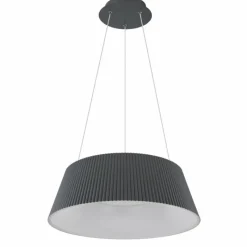 Luminaires Globo Lighting Suspension Globo CROTONE LED Anthracite, 1 lumière, Télécommandes