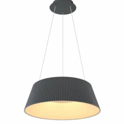 Luminaires Globo Lighting Suspension Globo CROTONE LED Anthracite, 1 lumière, Télécommandes