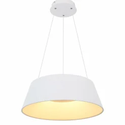 Luminaires Globo Lighting Suspension Globo CROTONE LED Blanc, 1 lumière, Télécommandes