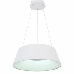 Luminaires Globo Lighting Suspension Globo CROTONE LED Blanc, 1 lumière, Télécommandes