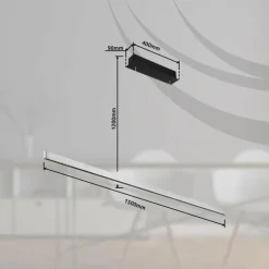 Luminaires Globo Lighting Suspension Globo DENTSY LED Noir, 1 lumière* Éclairage Led