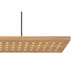 Lampes En Bois-Luminaires Globo Lighting Suspension Globo DOLORES LED Bois foncé, Noir, 1 lumière