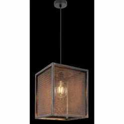 Lampes Industrielles-Luminaires Globo Lighting Suspension Globo DOMI Cuivre, 1 lumière