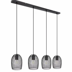 Luminaires Globo Lighting Suspension Globo DOPS Noir, 4 lumières* Suspensions