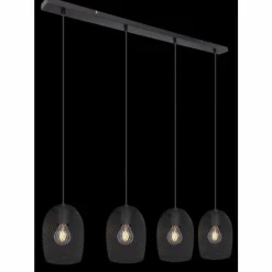 Luminaires Globo Lighting Suspension Globo DOPS Noir, 4 lumières* Suspensions