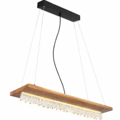 Luminaires Globo Lighting Suspension Globo EDELTRAUD LED Noir, 1 lumière* Suspensions