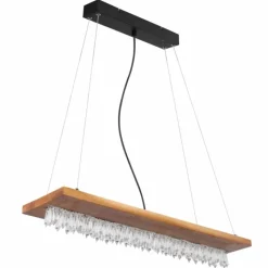 Luminaires Globo Lighting Suspension Globo EDELTRAUD LED Noir, 1 lumière* Suspensions