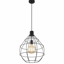Luminaires Globo Lighting Suspension Globo EDWIN Noir, 1 lumière* Suspensions