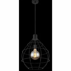 Luminaires Globo Lighting Suspension Globo EDWIN Noir, 1 lumière* Suspensions
