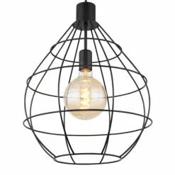 Luminaires Globo Lighting Suspension Globo EDWIN Noir, 1 lumière* Suspensions