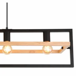 Luminaires Scandinaves-Luminaires Globo Lighting Suspension Globo ERICA Écru, Noir, 4 lumières