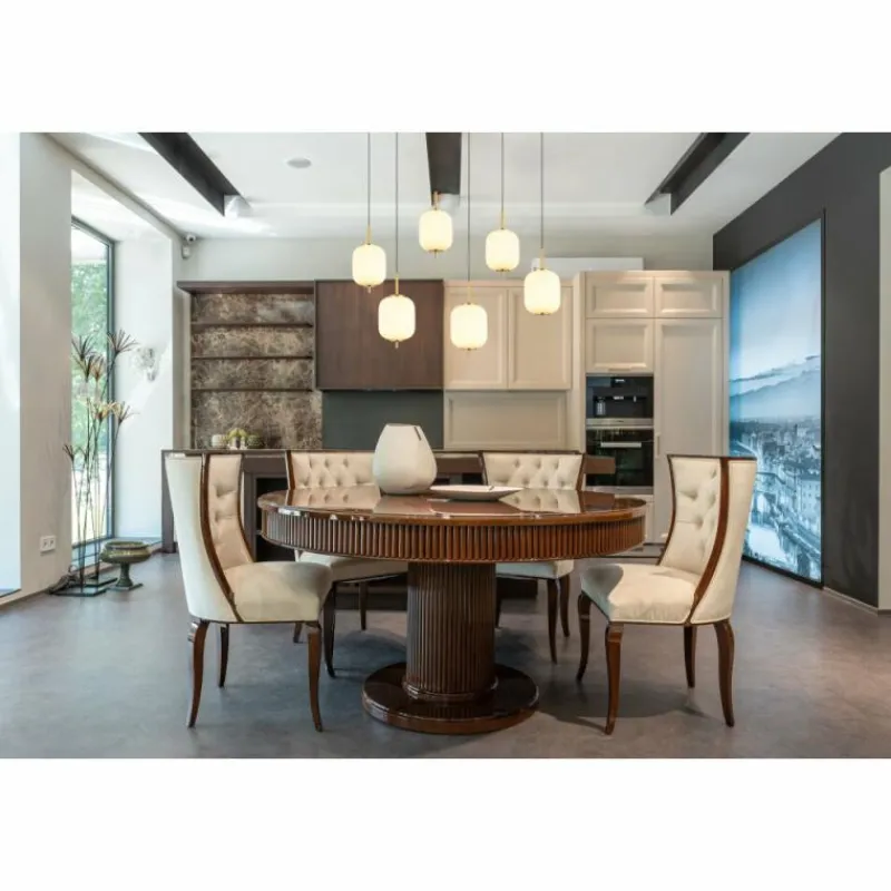 Luminaires Globo Lighting Suspension Globo EWALD LED Laiton, 6 lumières