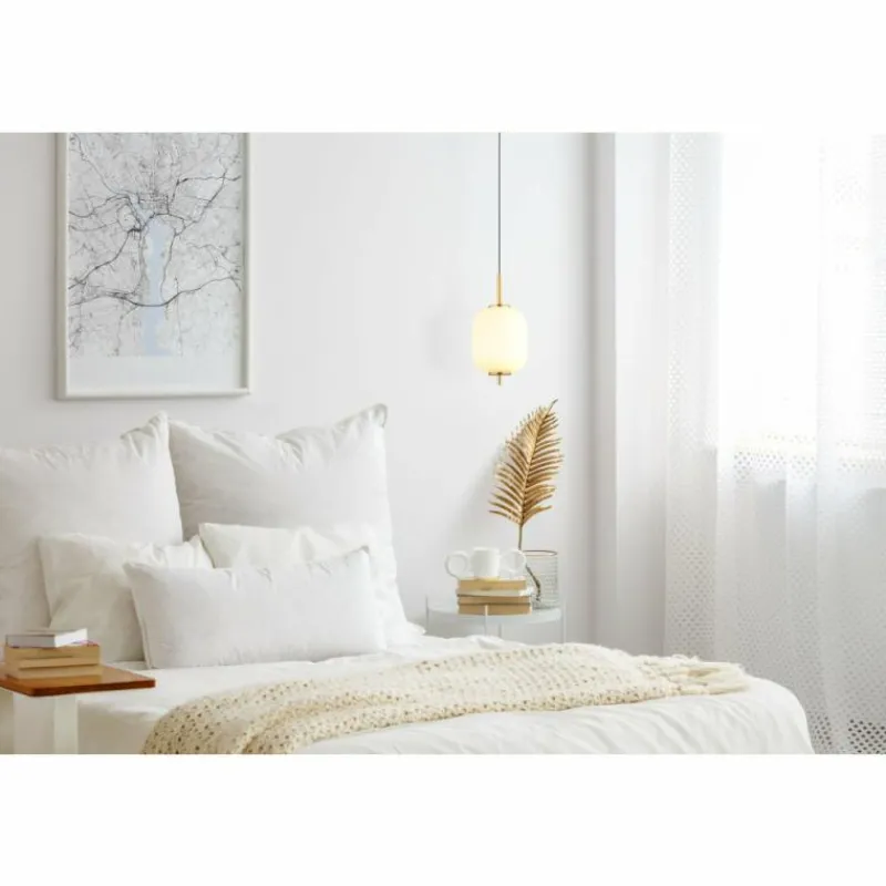 Luminaires Globo Lighting Suspension Globo EWALD LED Laiton, 1 lumière