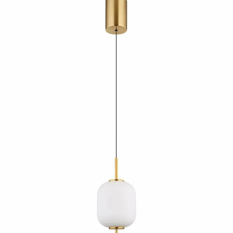 Luminaires Globo Lighting Suspension Globo EWALD LED Laiton, 1 lumière