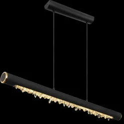 Lampes En Bois-Luminaires Globo Lighting Suspension Globo FELICITAS LED Noir, 1 lumière