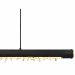 Lampes En Bois-Luminaires Globo Lighting Suspension Globo FELICITAS LED Noir, 1 lumière