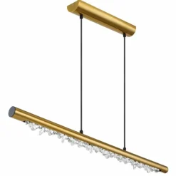 Luminaires Globo Lighting Suspension Globo FELICITAS LED Laiton, 1 lumière* Éclairage Led