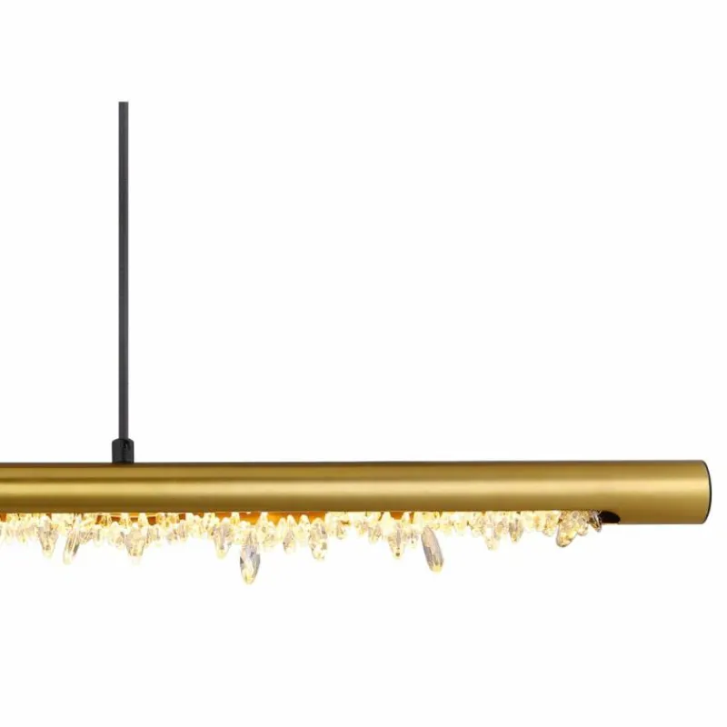 Luminaires Globo Lighting Suspension Globo FELICITAS LED Laiton, 1 lumière* Éclairage Led