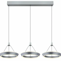 Luminaires Globo Lighting Suspension Globo FERRA LED Gris, 1 lumière* Éclairage Led