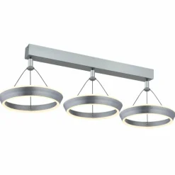 Luminaires Globo Lighting Suspension Globo FERRA LED Gris, 1 lumière* Éclairage Led
