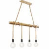 Style Boho-Chic-Luminaires Globo Lighting Suspension Globo FRAGNO Brun, Noir, 4 lumières