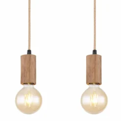Luminaires Scandinaves-Luminaires Globo Lighting Suspension Globo FRIDA Brun, Noir, 4 lumières