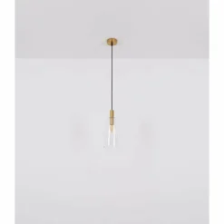 Luminaires Globo Lighting Suspension Globo GARRI Laiton, 1 lumière