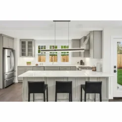 Luminaires Globo Lighting Suspension Globo GEBALDO LED Titane, 1 lumière, Télécommandes* Éclairage Led