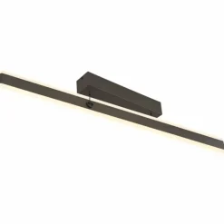 Luminaires Globo Lighting Suspension Globo GEBALDO LED Titane, 1 lumière, Télécommandes* Éclairage Led