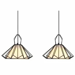 Luminaires Globo Lighting Suspension Globo GISELA Noir, 3 lumières* Suspensions