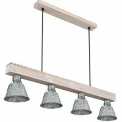 Lampes Dorées-Luminaires Globo Lighting Suspension Globo GÜNTHER Or, Blanc, 4 lumières