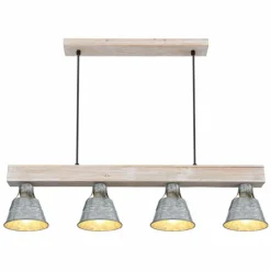 Lampes Dorées-Luminaires Globo Lighting Suspension Globo GÜNTHER Or, Blanc, 4 lumières