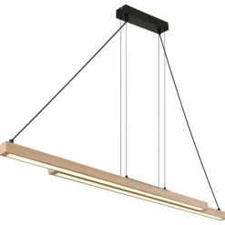 Luminaires Globo Lighting Suspension Globo GREKKIE LED Noir, 1 lumière, Télécommandes* Éclairage Led