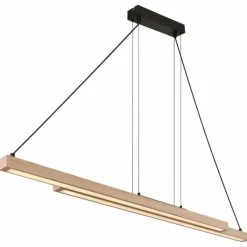 Luminaires Globo Lighting Suspension Globo GREKKIE LED Noir, 1 lumière, Télécommandes* Éclairage Led