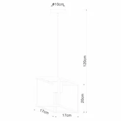 Luminaires Globo Lighting Suspension Globo HAGAR Noir, 1 lumière* Suspensions