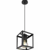 Lampes Vintages & Rétros-Luminaires Globo Lighting Suspension Globo HAGAR Noir, 1 lumière