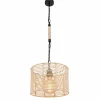 Style Boho-Chic-Luminaires Globo Lighting Suspension Globo HALIA Brun, Noir, 1 lumière