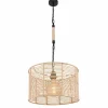 Style Boho-Chic-Luminaires Globo Lighting Suspension Globo HALIA Brun, Noir, 1 lumière