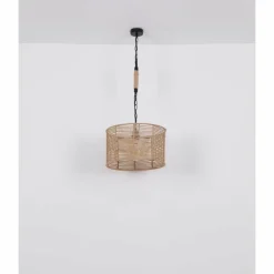 Style Boho-Chic-Luminaires Globo Lighting Suspension Globo HALIA Brun, Noir, 1 lumière