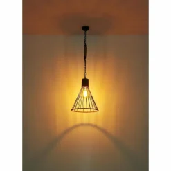 Style Boho-Chic-Luminaires Globo Lighting Suspension Globo HALIA Brun, Noir, 1 lumière