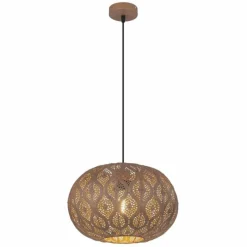 Lampe Turque-Luminaires Globo Lighting Suspension Globo HAMERBEN Rouille, 1 lumière