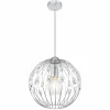 Luminaires Globo Lighting Suspension Globo HANAKO Chrome, 1 lumière* Suspensions
