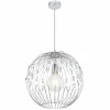 Luminaires Globo Lighting Suspension Globo HANAKO Chrome, 1 lumière* Suspensions