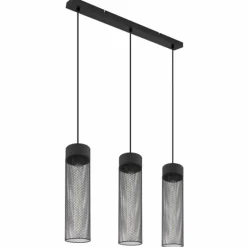 Luminaires Globo Lighting Suspension Globo HANS Noir, 3 lumières* Suspensions