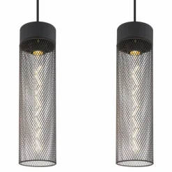 Luminaires Globo Lighting Suspension Globo HANS Noir, 3 lumières* Suspensions