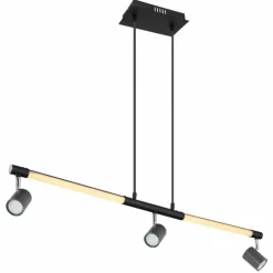 Luminaires Globo Lighting Suspension Globo HL LED Noir, 1 lumière* Éclairage Led