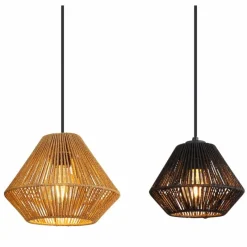 Lampes Vintages & Rétros-Luminaires Globo Lighting Suspension Globo HOUDINI Noir, 4 lumières